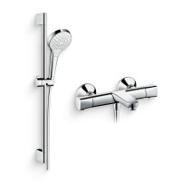 Душевой комплект Термостат Hansgrohe Ecostat universal 13123000 для ванны с душем + Гарнитур Croma Select S Vario 26562400