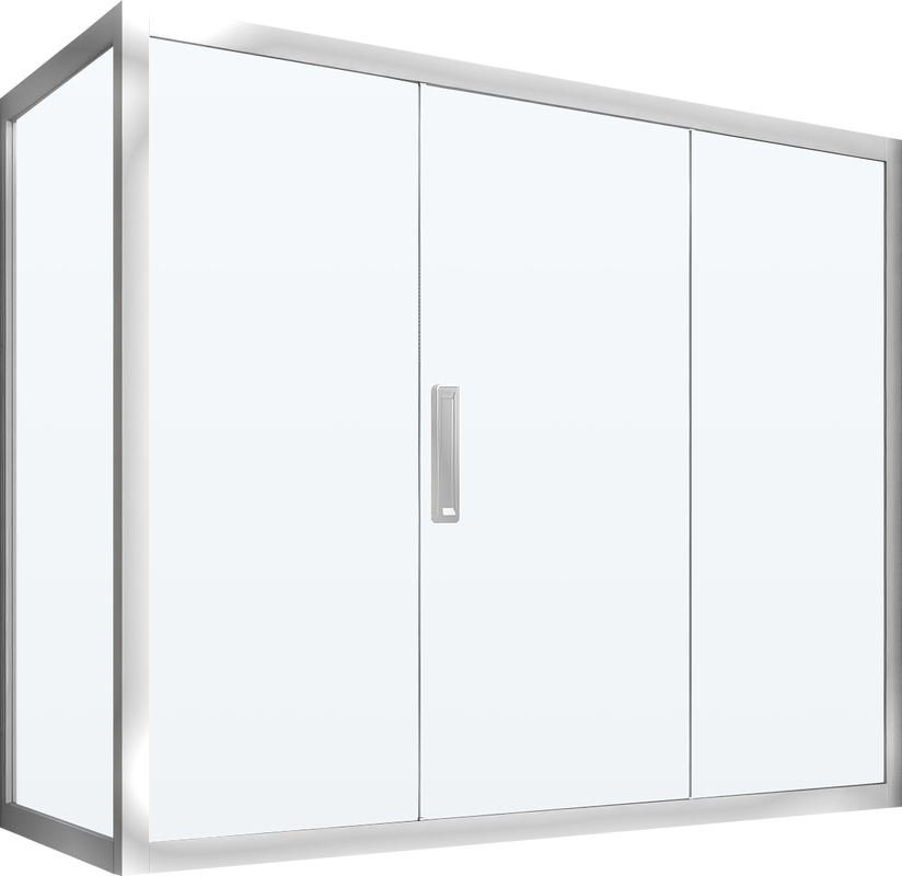 Шторка на ванну Kubele DE019 PR3-CLN-CH, 170х75 см, профиль хром