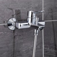 Душевой комплект Смеситель VitrA Matrix Solid S A42444EXP + Стойка System Rain A45597EXP