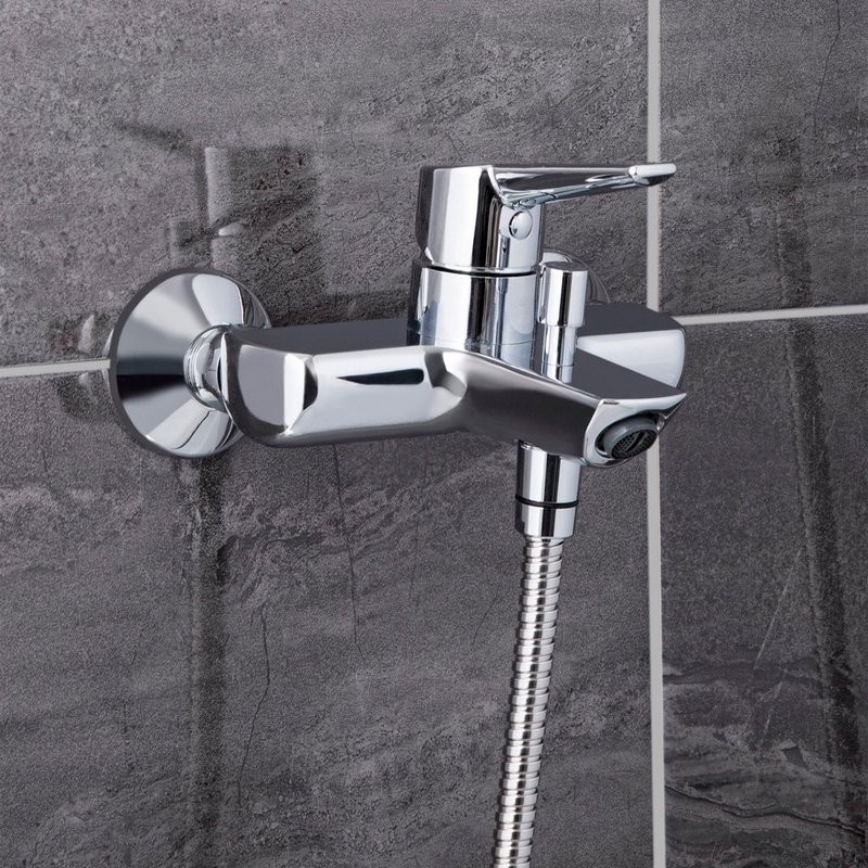 Душевой комплект Смеситель VitrA Matrix Solid S A42444EXP + Стойка System Rain A45597EXP