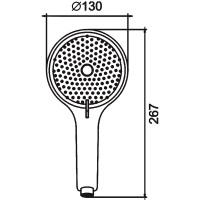 Душевая лейка BELZ BS01-8 белый