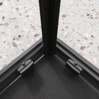 Душевой уголок BelBagno Luce A-2-90-C-NERO 90x90, профиль матовый черный, стекло прозрачное
