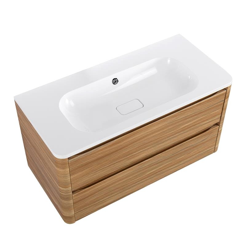 Мебель для ванной комнаты Cezares Relax 100 подвесная, 2 ящика, дуб карамельный