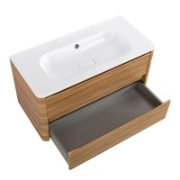 Мебель для ванной комнаты Cezares Relax 100 подвесная, 2 ящика, дуб карамельный