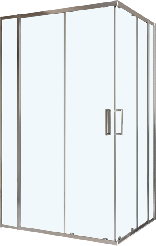 Душевой уголок BelBagno Luce AH-22-125/120-C-Cr профиль хром, стекло прозрачное