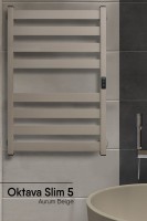 Полотенцесушитель электрический Indigo Oktava Slim 5 LСLOKS5E80-50ABERt бежевый