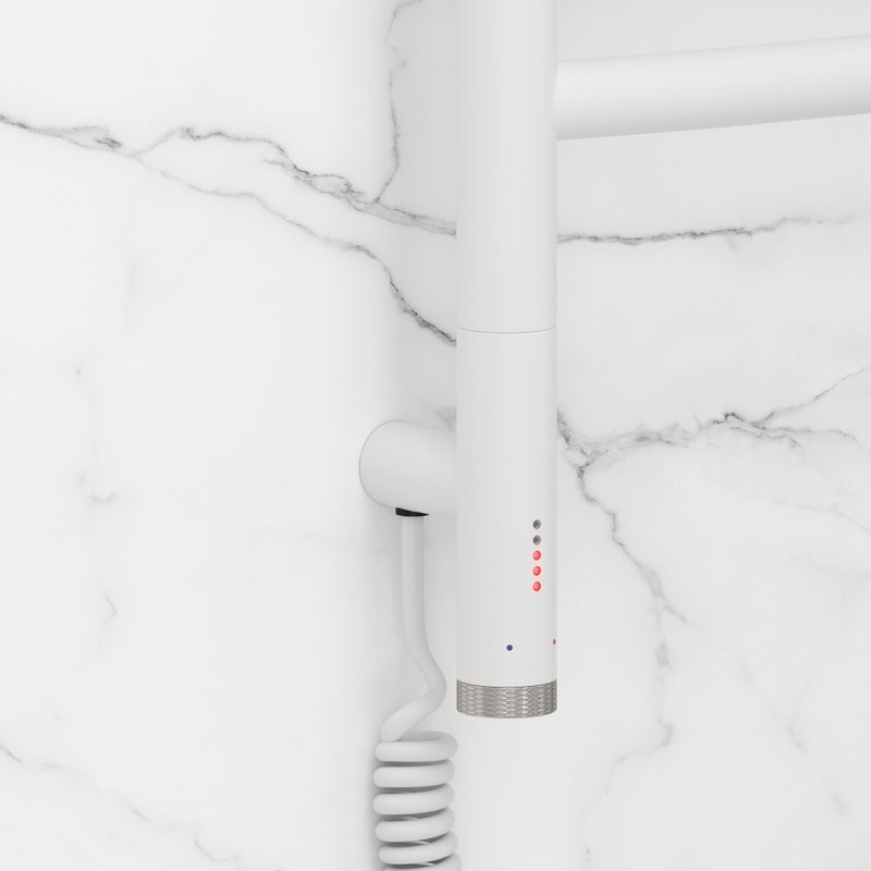 Полотенцесушитель электрический Сунержа Галант 3.1 30-6000-1040 110x45 см, подключение слева, матовый белый, лесенка