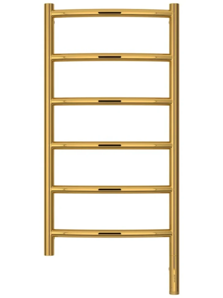 Полотенцесушитель электрический Сунержа Галант 3.1 03-6001-8040 90x45 см, подключение справа, золото, лесенка