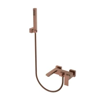 Смеситель для ванны с душем Boheme Qubic 473-BRB brushed bronze Смеситель для ванны с душем Boheme Qubic 473-BRB brushed bronze