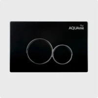 Кнопка смыва для унитаза AQUAme AQM4101B пластик, цвет черный Кнопка смыва для унитаза AQUAme AQM4101B пластик, цвет черный