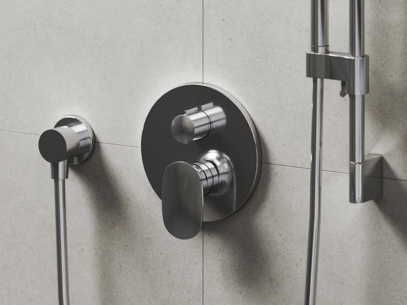 Встраиваемый смеситель для душа и ванны Ravak Spring SG 065.00CR O2 хром