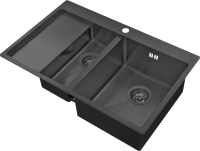 Мойка кухонная Zorg Inox PVD 5178-2-R grafit