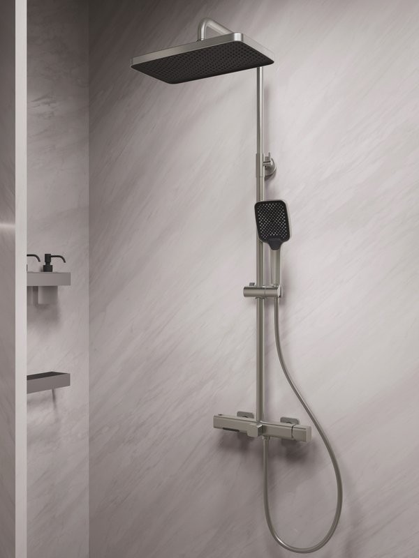 Душевая стойка Vincea Core VSFS-4CO1BN брашированный никель