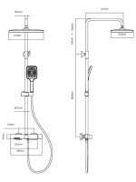 Душевая стойка Vincea Core VSFS-4CO1BN брашированный никель