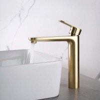 Смеситель для раковины AQUATEK Ника AQ1804BG золото шлифованное