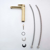 Смеситель для раковины AQUATEK Ника AQ1804BG золото шлифованное