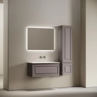 Тумба с раковиной Sancos Very 90 подвесная, doha soft, раковина СN7019wx