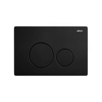 Кнопка смыва для унитаза Abber AC0121MB нержавеющая сталь, цвет матовый черный