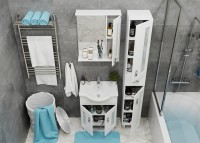 Тумба с раковиной Onika Кристалл 65.18 белая