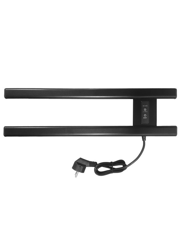 Полотенцесушитель электрический Altasan Каспий Проф СП5015Ч 15x50 см, подключение справа, скрытое подключение справа, матовый черный, из стали