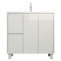 Мебель для ванной комнаты Emmy Вега 90 напольная, белая