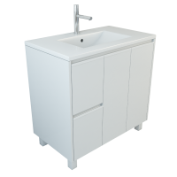 Мебель для ванной комнаты Emmy Вега 90 напольная, белая