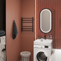 Полотенцесушитель электрический EWRIKA Пенелопа L2 60х50, черный