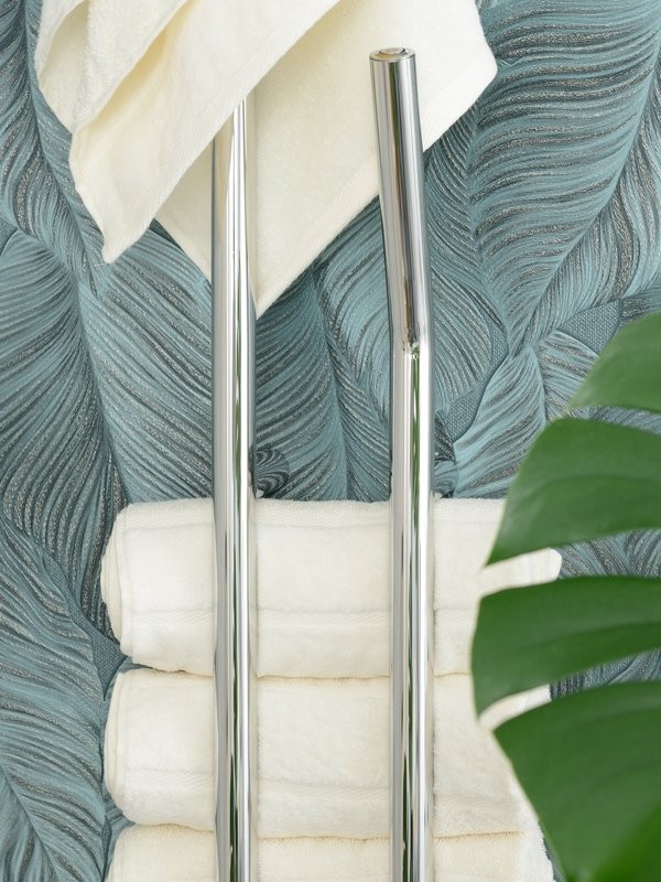 Полотенцесушитель электрический Сунержа Локон 00-0887-1612 160x10 см, подключение справа, скрытое подключение справа, глянцевый хром, I-образный