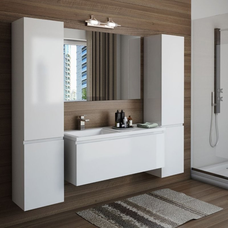Мебель для ванной комнаты Эстет Dallas Luxe 115 подвесная, 1 ящик, L