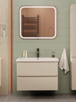 Мебель для ванной комнаты SanStar Riana 70 подвесная, cappuccino, раковина Como 70