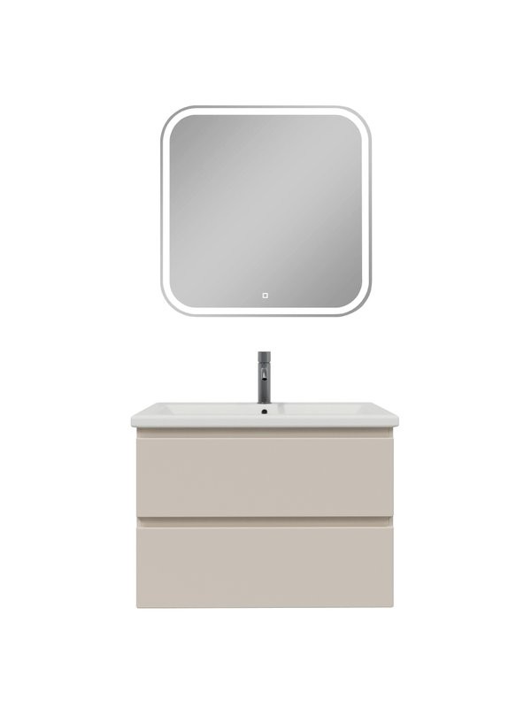 Мебель для ванной комнаты SanStar Riana 70 подвесная, cappuccino, раковина Como 70