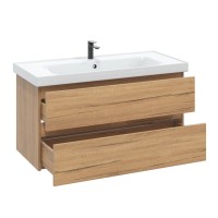 Мебель для ванной комнаты SanStar Lavanti 100 дуб вотан, раковина Миранда 100