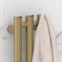 Полотенцесушитель электрический Сунержа Терция 4.0 32-0884-1206 120x15 см, подключение слева, скрытое подключение слева, золотой шелк, I-образный