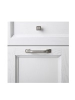 Шкаф-пенал для ванной ASB-Woodline Толедо 40 белый, патина серебро