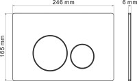 Кнопка смыва Grossman Style золото глянцевая
