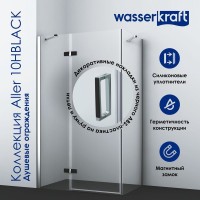 Душевой уголок Wasserkraft Aller 10H07RBLACK MATT 120x90 см