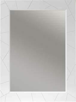 Зеркало Opadiris Луиджи 70 белое, с функцией антизапотевания