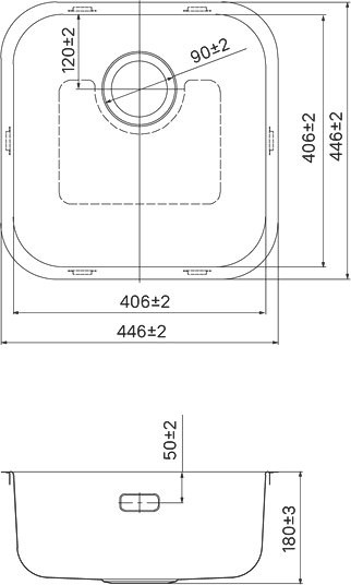 Мойка кухонная IDDIS Mate MAT44S0i77