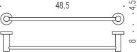 Полотенцедержатель Colombo Design Plus W4910.BM