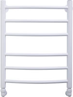 Полотенцесушитель водяной Comfysan Noumi W-6 60х40 60x45 см, матовый белый, лесенка