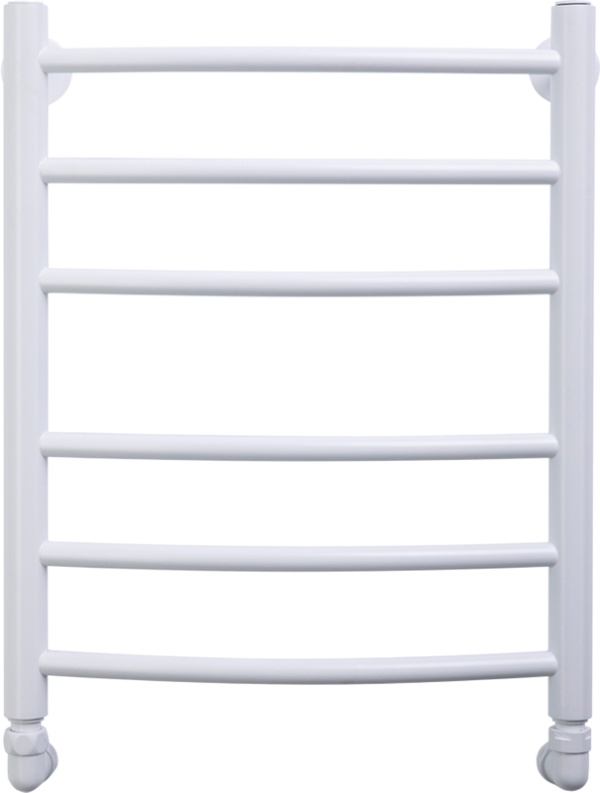 Полотенцесушитель водяной Comfysan Noumi W-6 60х40 60x45 см, матовый белый, лесенка