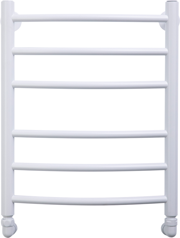 Полотенцесушитель водяной Comfysan Noumi W-6 60х40 60x45 см, матовый белый, лесенка