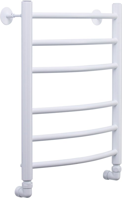 Полотенцесушитель водяной Comfysan Noumi W-6 60х40 60x45 см, матовый белый, лесенка