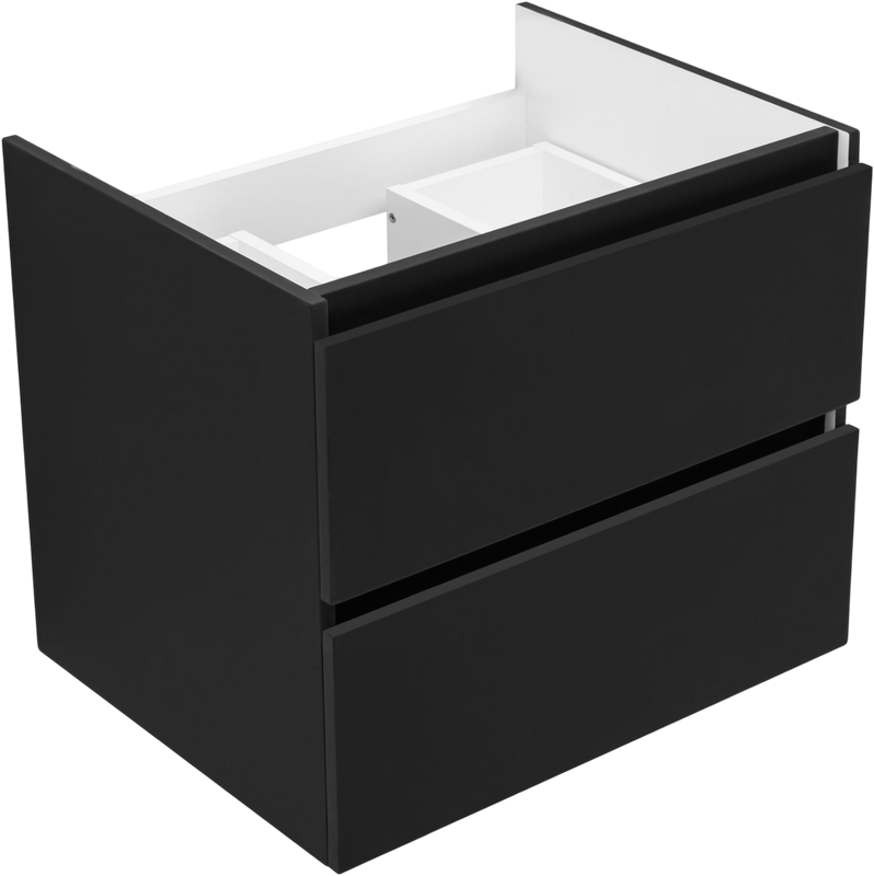 Тумба с раковиной Aquanet Вега 2.0 60 подвесная, черная матовая