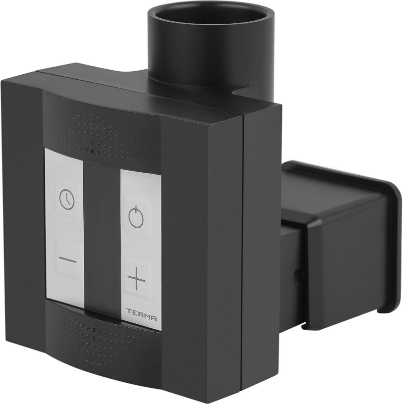 Полотенцесушитель электрический Secado Комано 1 , 85x55 см, скрытое подключение справа, матовый черный, лесенка