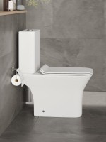 Унитаз-компакт напольный Orange C02 C02-000W безободковый, с микролифтом