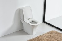 Унитаз-компакт напольный Orange C02 C02-000W безободковый, с микролифтом