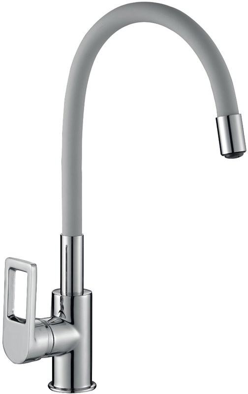Смеситель для кухни Rossinka Z Z35-35U-Gray с гибким изливом