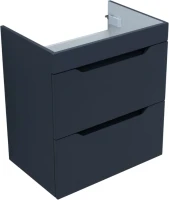 Тумба с раковиной Aquanet Практика 60 2 ящика, маренго