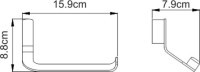 Держатель туалетной бумаги Wasserkraft Sauer K-7996